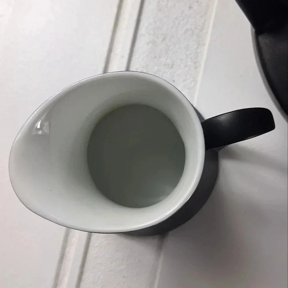 Espana Noche Block Bidasoa Spain Tea/Coffee Pot Creamer & Sugar Bowl Black Matte - Picture 12 of 14